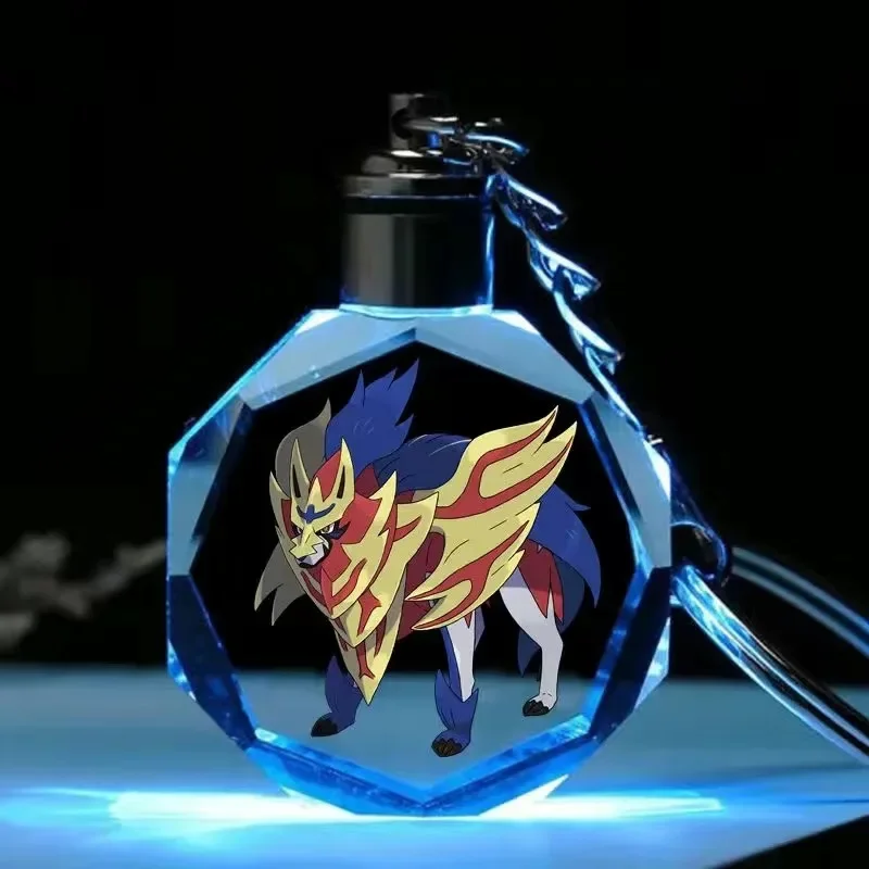 Porte-clés en cristal Pokémon Pikachu coloré
