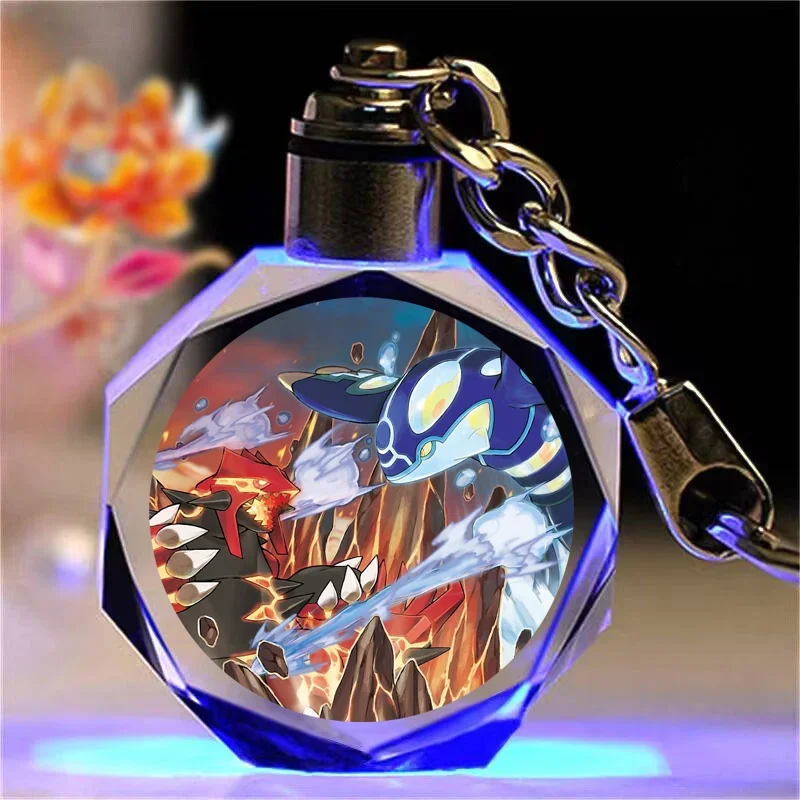 Porte-clés en cristal Pokémon Pikachu coloré