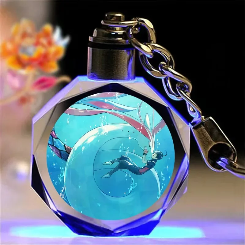 Porte-clés en cristal Pokémon Pikachu coloré