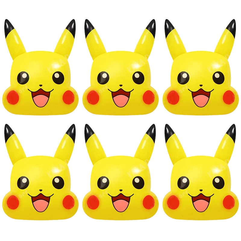 Ballon Pikachu rieur (environ 70x53cm)