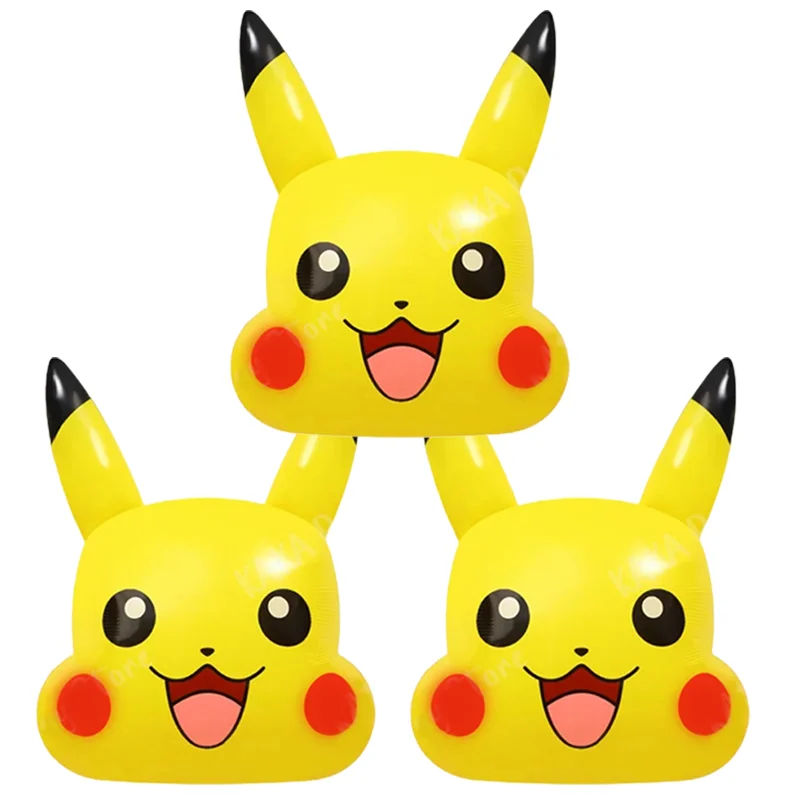 Ballon Pikachu rieur (environ 70x53cm)