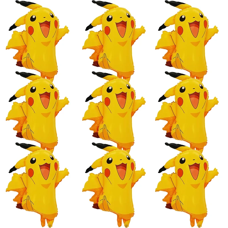 Ballons Pikachu pour célébration, fête, anniversaire, décoration (environ 71x59cm)