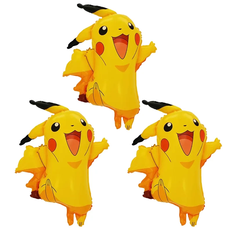 Ballons Pikachu pour célébration, fête, anniversaire, décoration (environ 71x59cm)