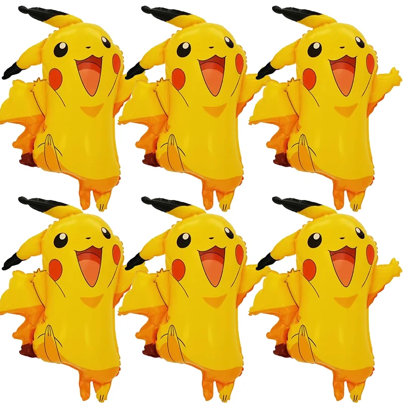 Ballons Pikachu pour célébration, fête, anniversaire, décoration (environ 71x59cm)