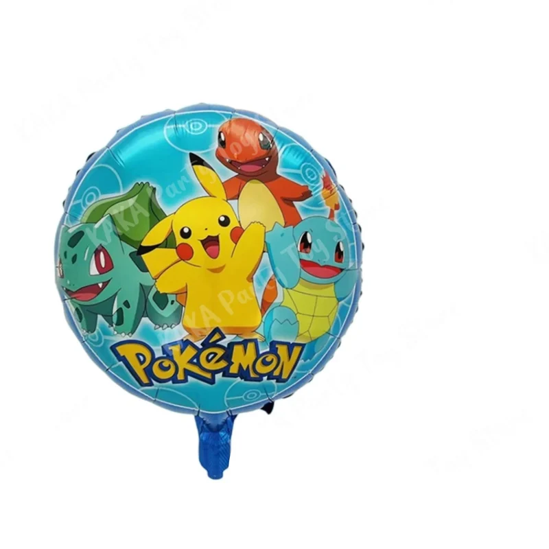 Lot de 5 ballons Pokémon pour célébration, anniversaire, fête, décoration