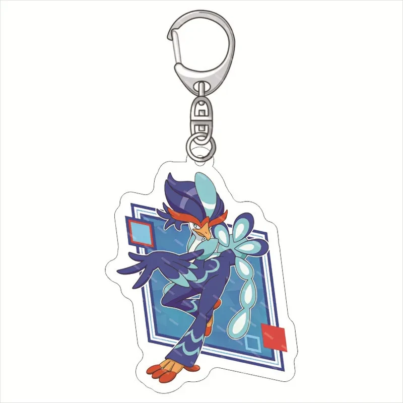 Porte-clés pendentif en acrylique Pokémon Meowscarada Skeledirge Ceruledge