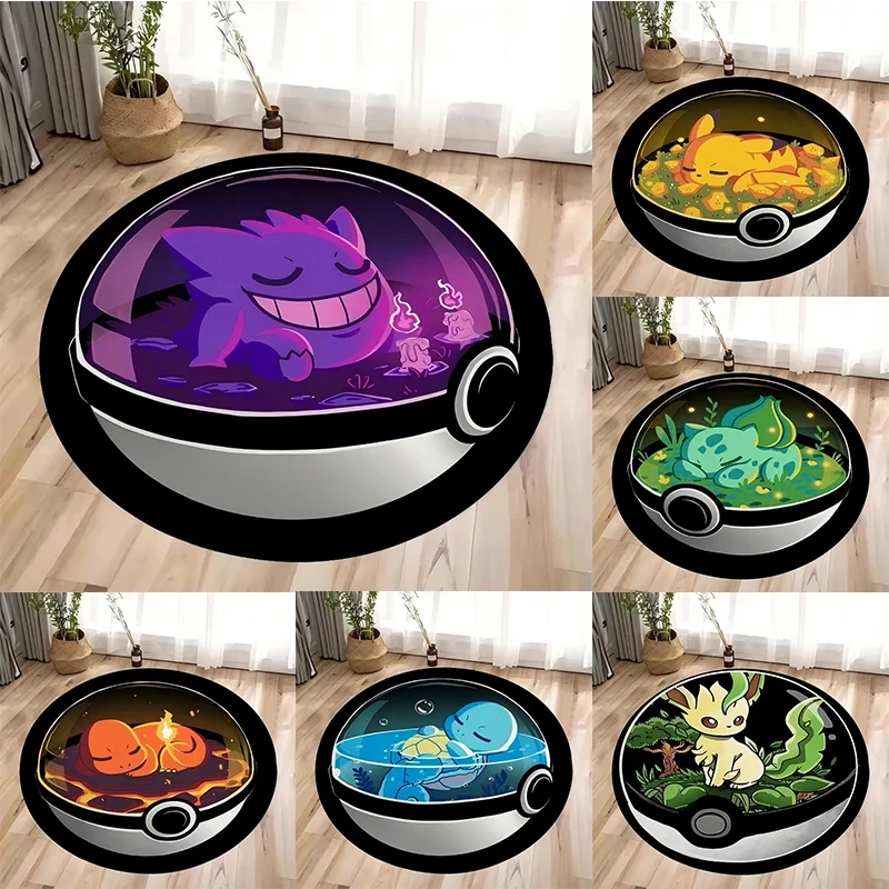 Tapis rond au look Pokeball