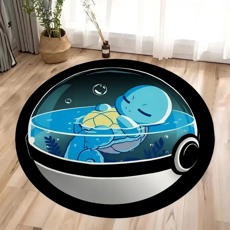Tapis rond au look Pokeball