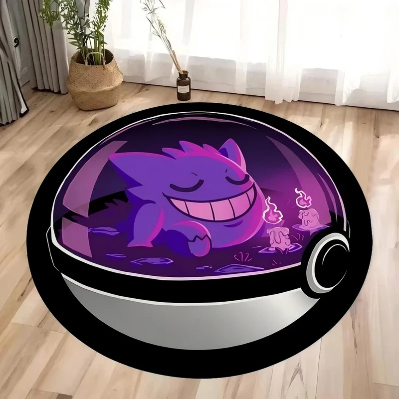 Tapis rond au look Pokeball
