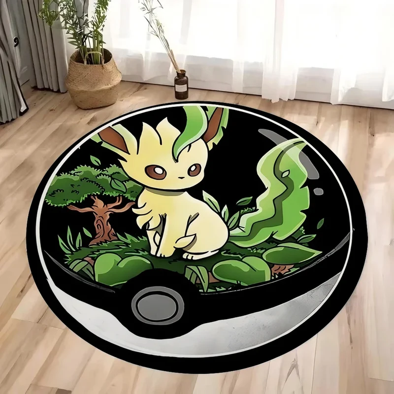 Tapis rond au look Pokeball