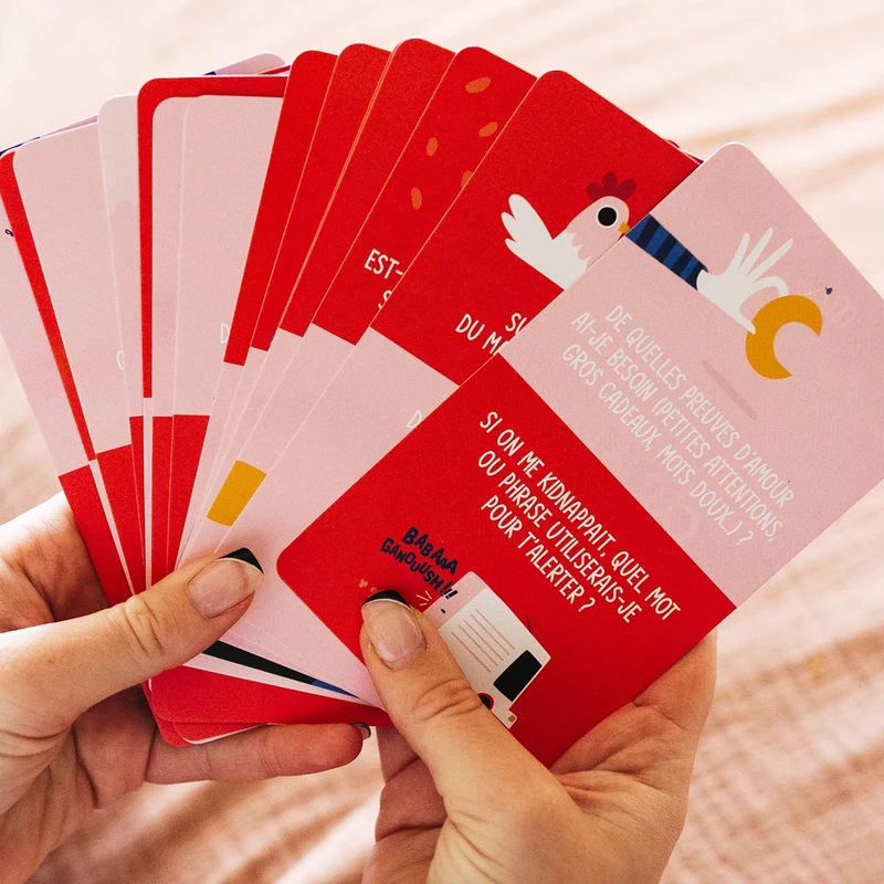 Jeu de Cartes Couple - 50 Questions Complices pour les Amoureux