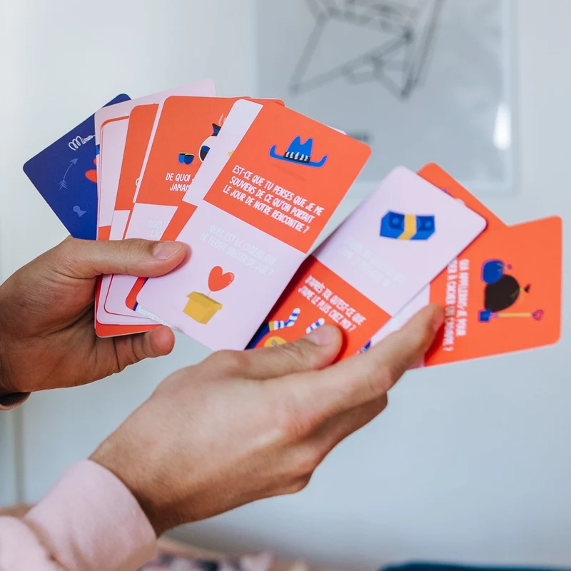 Jeu de Cartes Couple - 50 Questions Complices pour les Amoureux