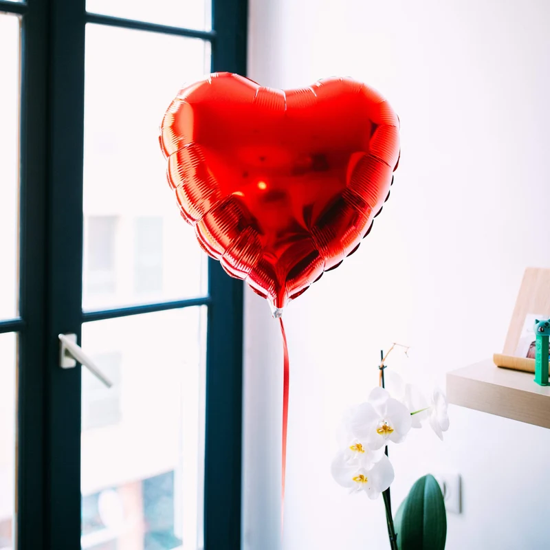 Box Ballon Cœur Hélium - La Surprise qui s'Envole à l'Ouverture
