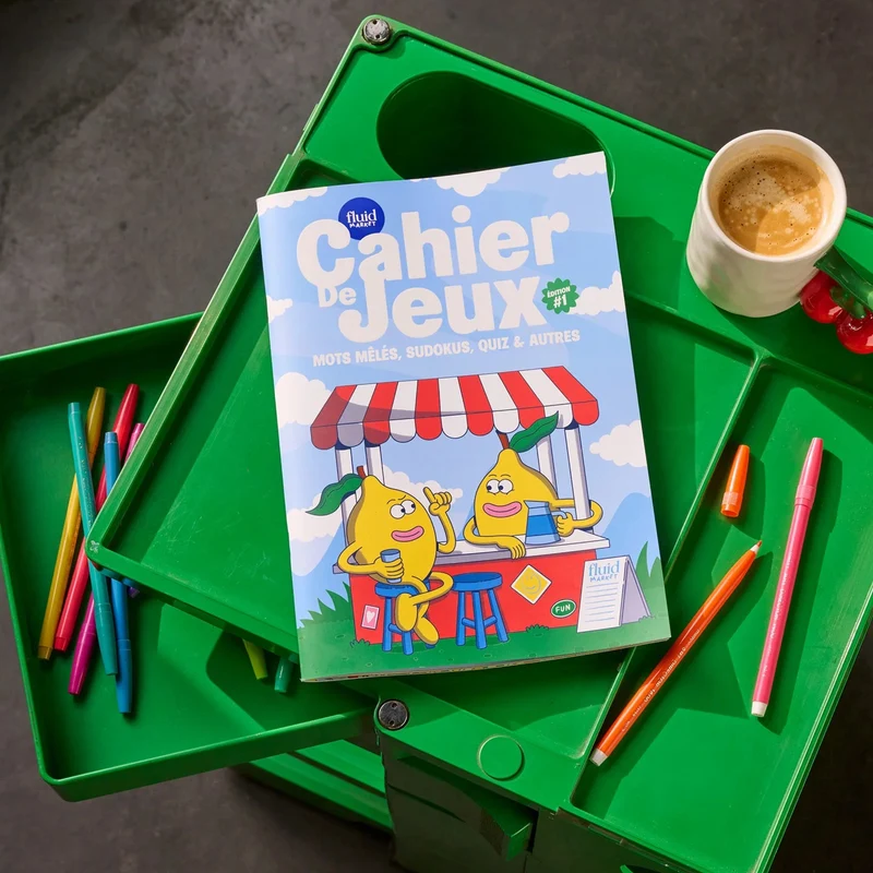 Cahier de jeux A4 : sudokus, mots mêlés et quiz