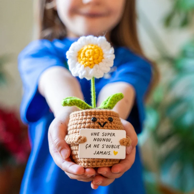 Peluche Marguerite « Une super nounou, ça ne s'oublie jamais » 🌼