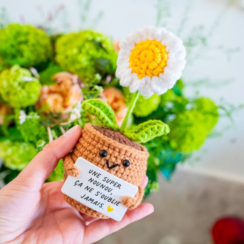 Peluche Marguerite « Une super nounou, ça ne s'oublie jamais » 🌼
