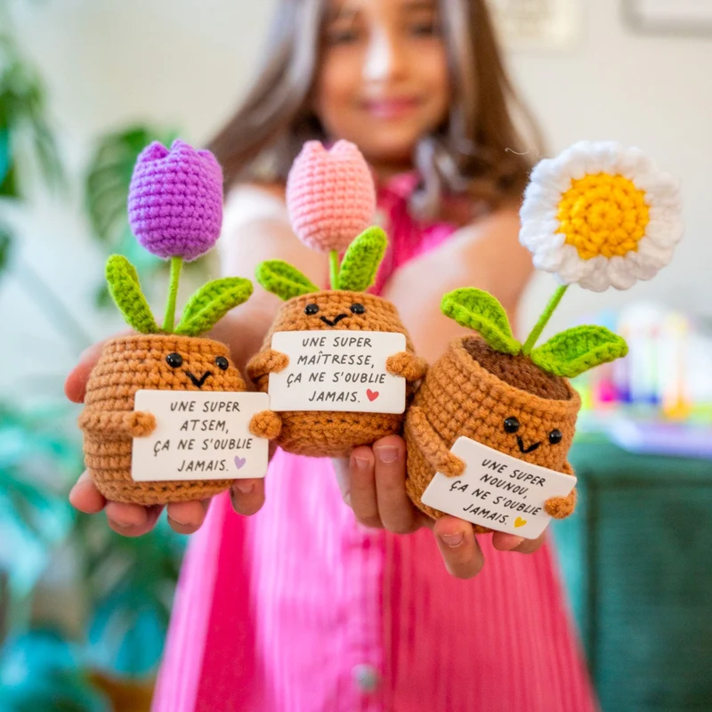 Peluche Marguerite « Une super nounou, ça ne s'oublie jamais » 🌼