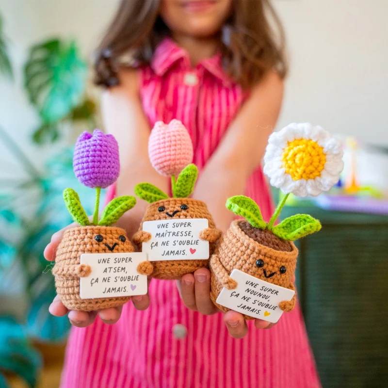 Peluche Marguerite « Une super nounou, ça ne s'oublie jamais » 🌼
