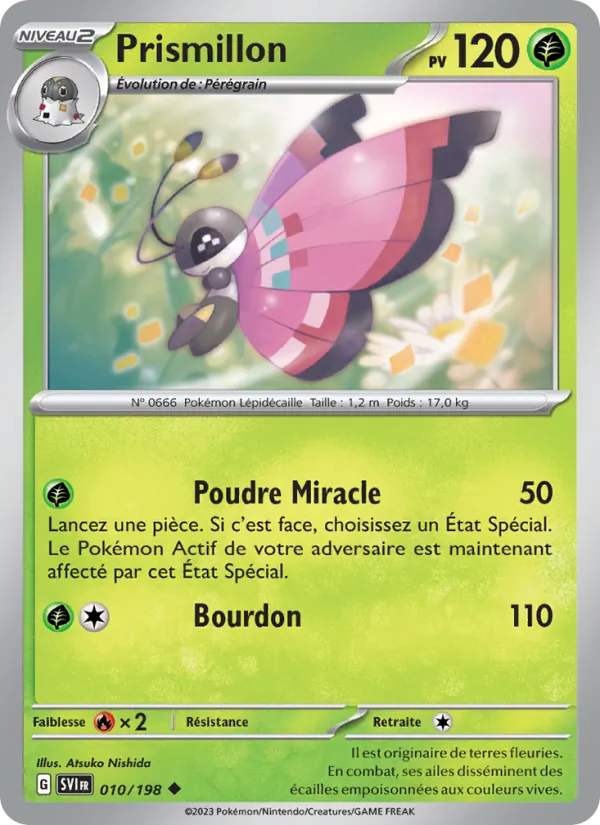Prismillon 10/198 — EV01 – Écarlate et Violet — Carte Pokémon française