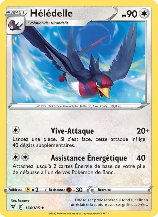 Hélédelle 134/185 — EB04 — Voltage Éclatant — Carte Pokémon française