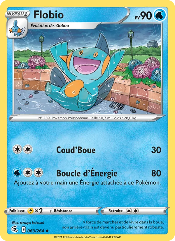 Flobio 63/264 — EB08 - Poing de Fusion — Carte Pokémon française
