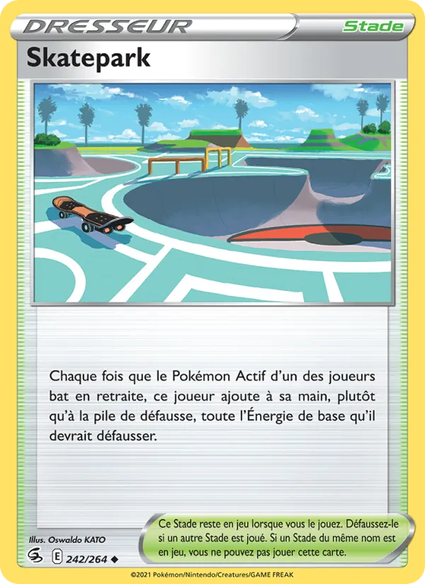 Skatepark 242/264 — EB08 - Poing de Fusion — Carte Pokémon française