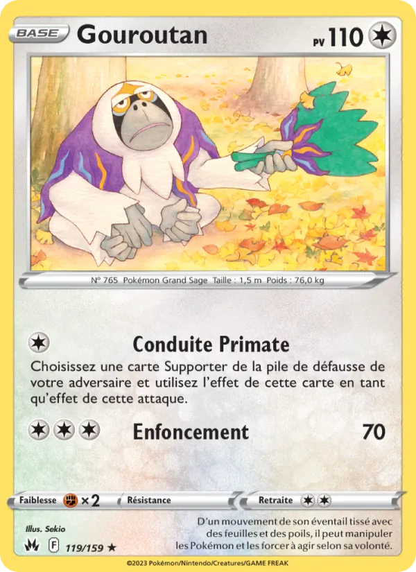 Gouroutan 119/159 — EB12.5 – Zénith Suprême — Carte Pokémon française