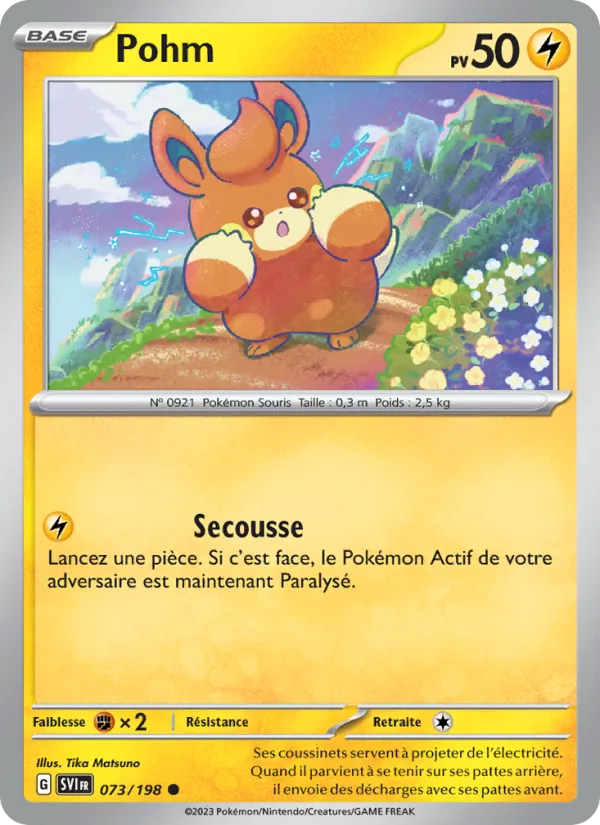 Pohm 73/198 — EV01 – Écarlate et Violet — Carte Pokémon française