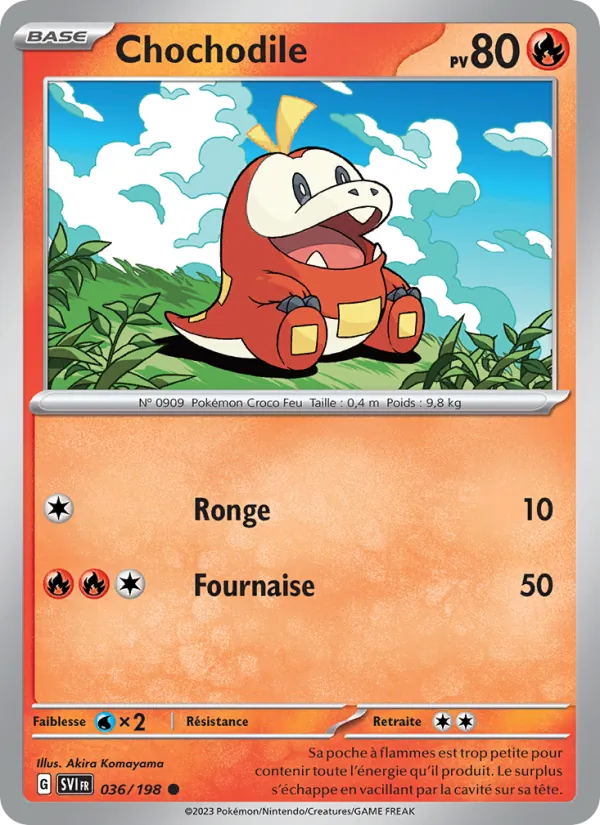 Chochodile 36/198 — EV01 – Écarlate et Violet — Carte Pokémon française