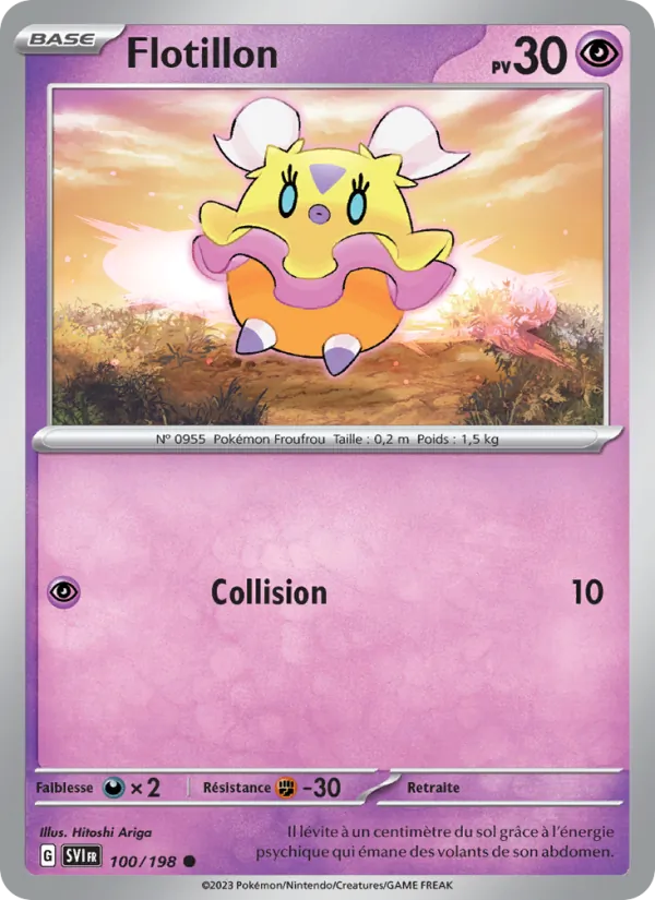 Flotillon 100/198 — EV01 – Écarlate et Violet — Carte Pokémon française