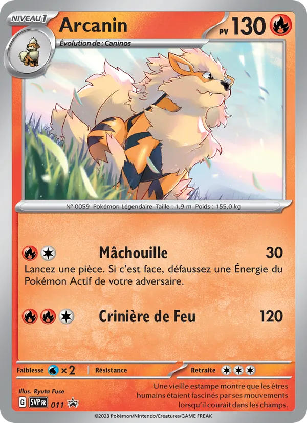Arcanin 11/225 — SVP — Promos Écarlate et Violet — Carte Pokémon française