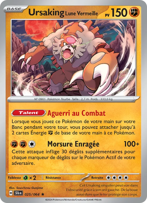 Ursaking Lune Vermeille 25/64 — EV06.5 – Fable Nébuleuse — Carte Pokémon française