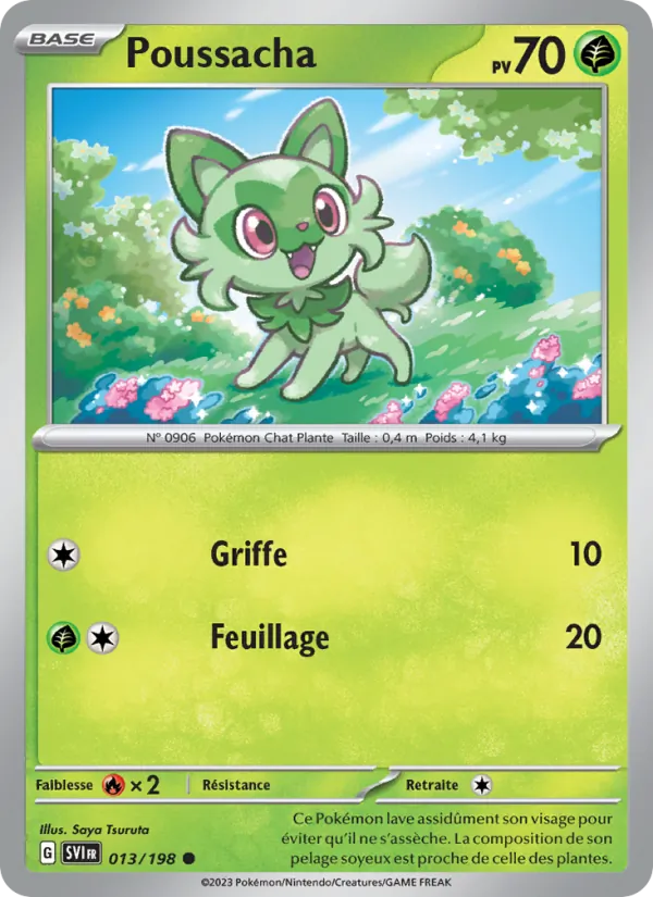 Poussacha 13/198 — EV01 – Écarlate et Violet — Carte Pokémon française