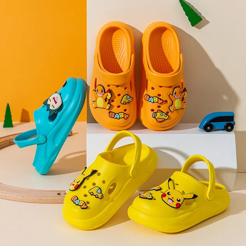 Sandales Pokémon pour enfants motif Jigglypuff Pikachu, Salamèche ou Carapuce