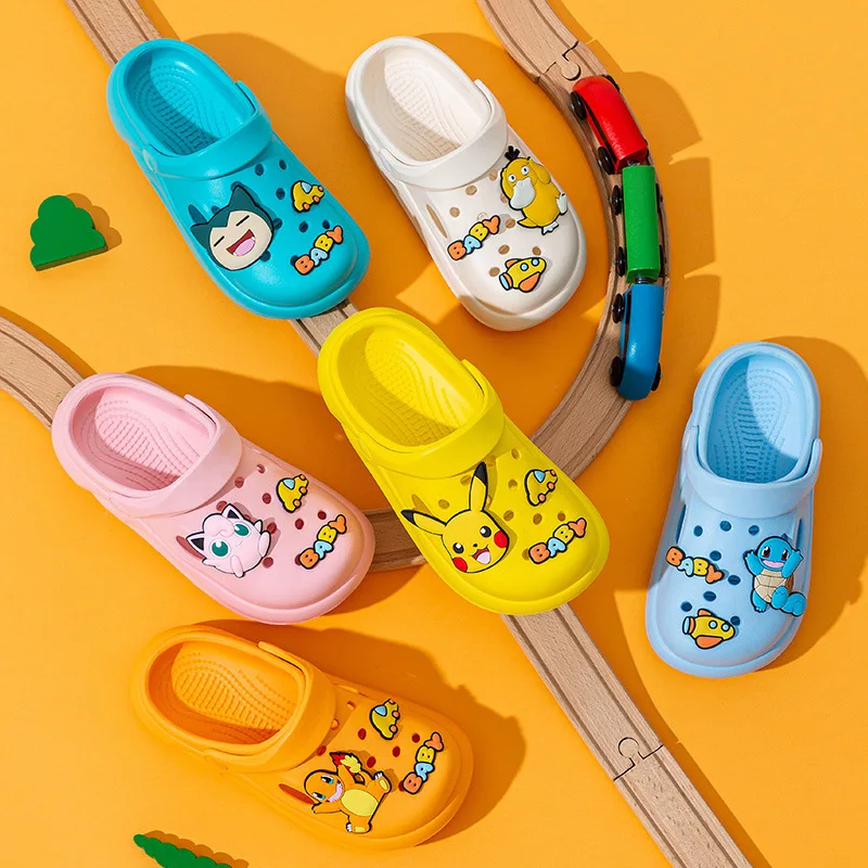 Sandales Pokémon pour enfants motif Jigglypuff Pikachu, Salamèche ou Carapuce