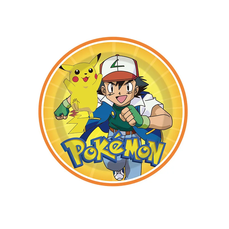 Décorations d'anniversaire pour enfants Pokémon - assiettes, tasses, bannières, nappes, etc.
