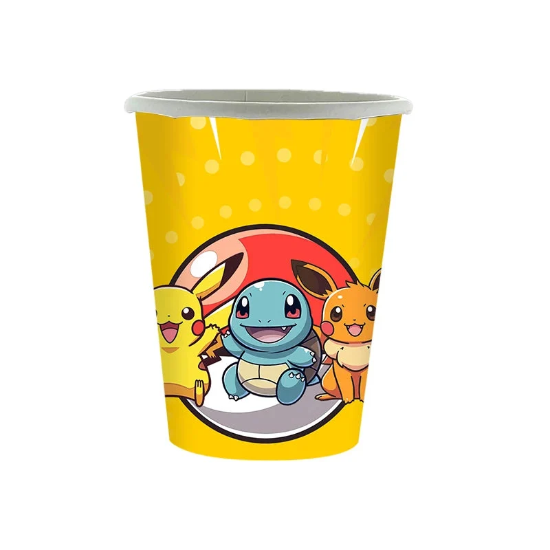 Décorations d'anniversaire pour enfants Pokémon - assiettes, tasses, bannières, nappes, etc.