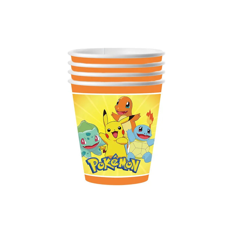 Décorations d'anniversaire pour enfants Pokémon - assiettes, tasses, bannières, nappes, etc.