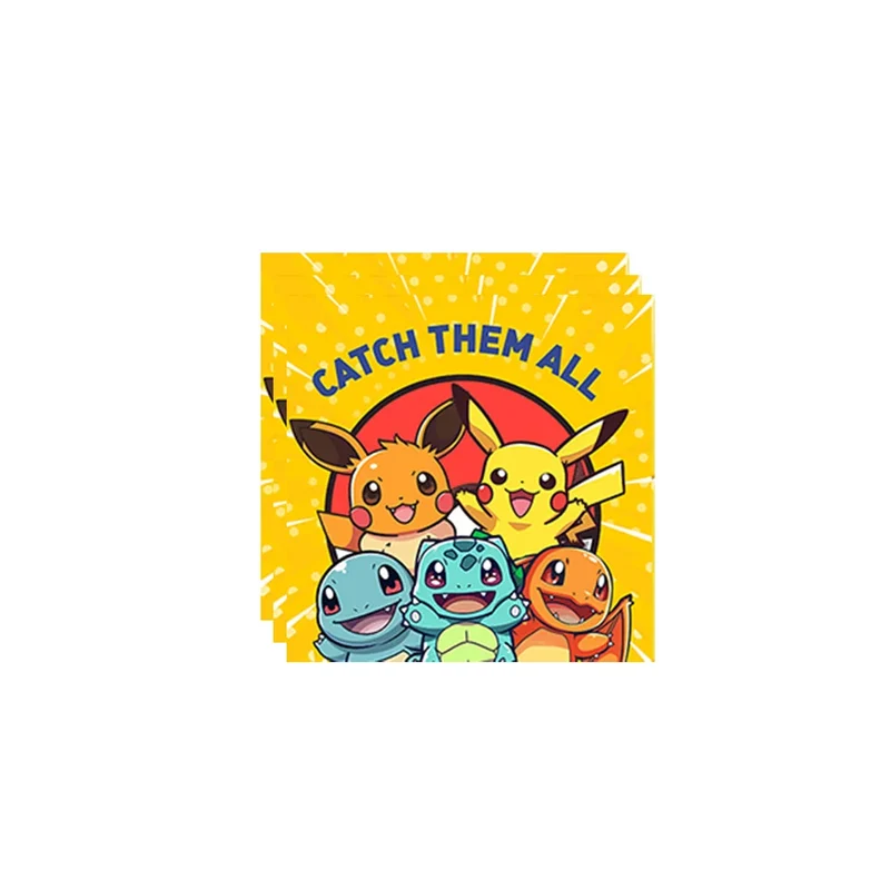 Décorations d'anniversaire pour enfants Pokémon - assiettes, tasses, bannières, nappes, etc.