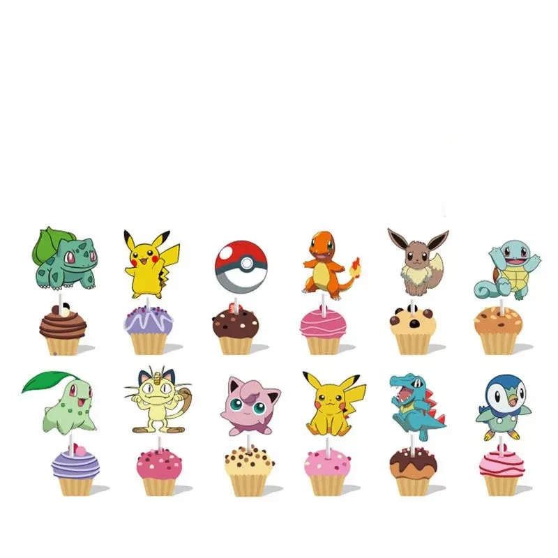 Décorations d'anniversaire pour enfants Pokémon - assiettes, tasses, bannières, nappes, etc.