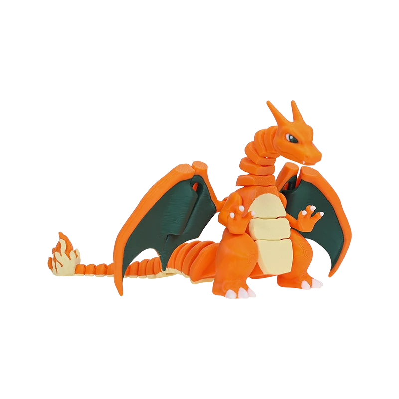 Charizard en tant que figurine Pokémon mobile avec œuf