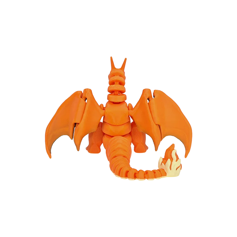 Charizard en tant que figurine Pokémon mobile avec œuf
