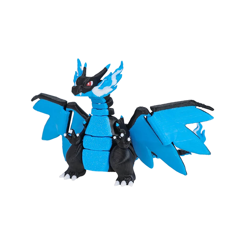 Figurine Pokémon Méga Dracaufeu X mobile avec œuf Méga Dracaufeu