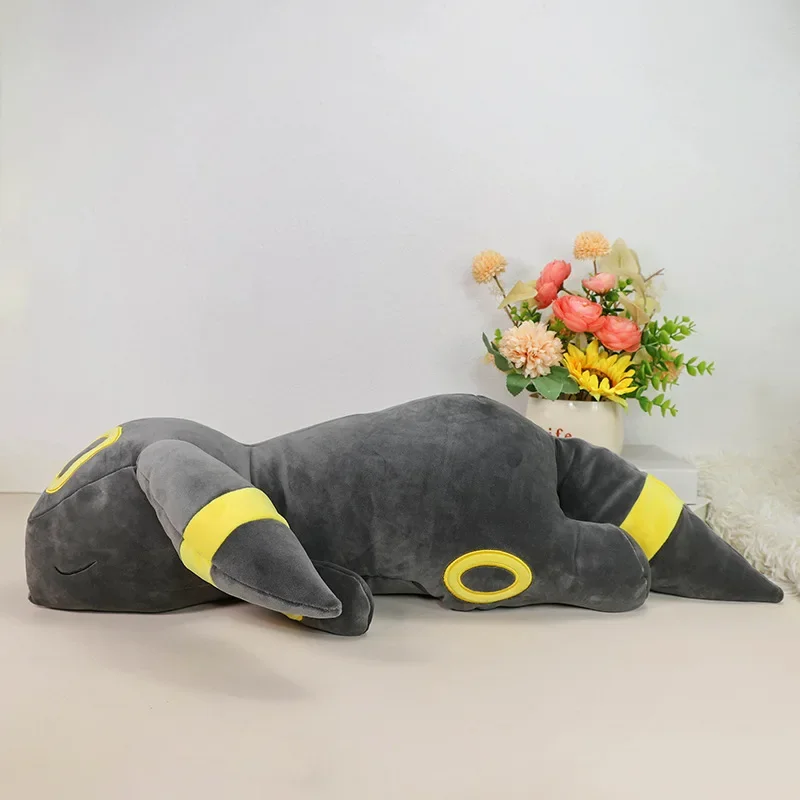 Adorable peluche Pokémon Umbreon Nachtara endormie (environ 60 cm)