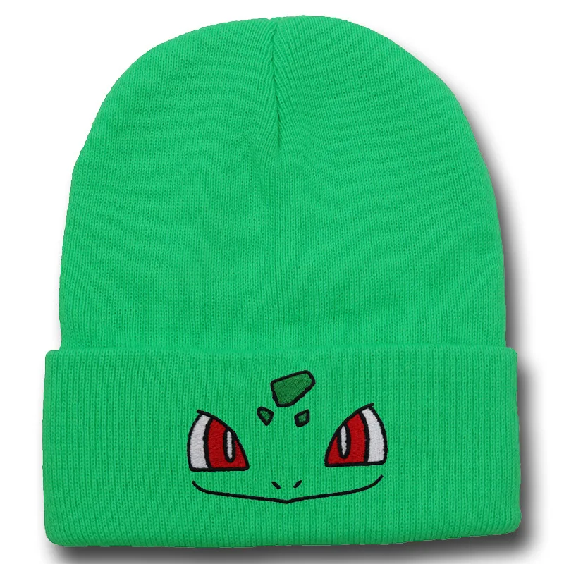 Bonnets d'hiver douillets Bisasam Bulbasaur aux couleurs tendance