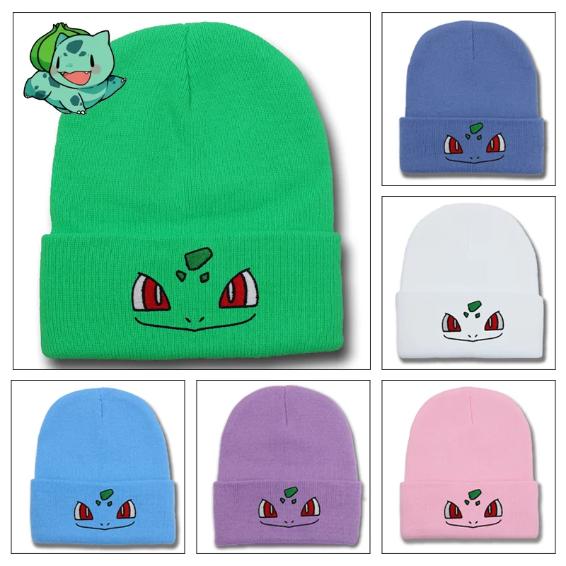 Bonnets d'hiver douillets Bisasam Bulbasaur aux couleurs tendance