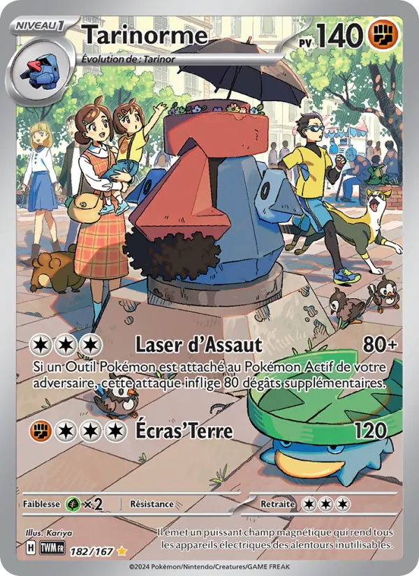 Tarinorme 182/167 — EV06 – Mascarade Crépusculaire — Carte Pokémon française