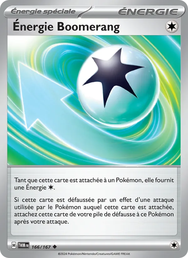 Énergie Boomerang 166/167 — EV06 – Mascarade Crépusculaire — Carte Pokémon française