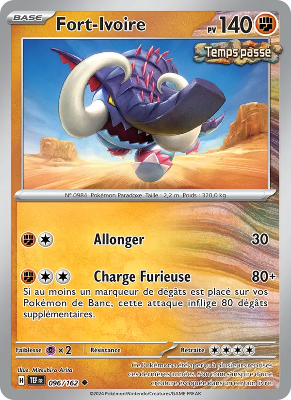 Fort-Ivoire 96/162 — EV05 – Forces Temporelles — Carte Pokémon française