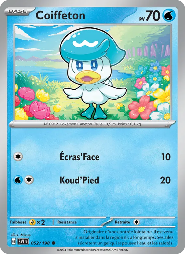 Coiffeton 52/198 — EV01 – Écarlate et Violet — Carte Pokémon française